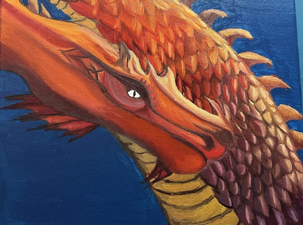 Worm! 11X14 Oil on Canvas